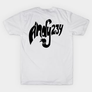 andy 234 Logo tipography (Black) T-Shirt